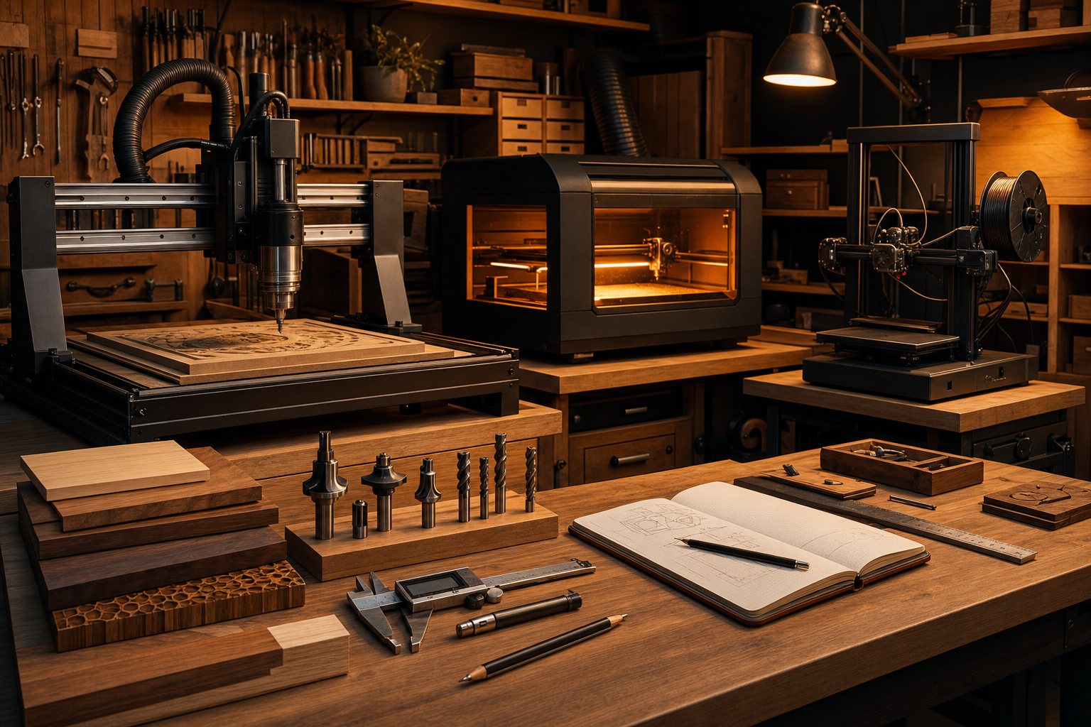 Professional illustration for Useful maker research with some sawdust in its soul.