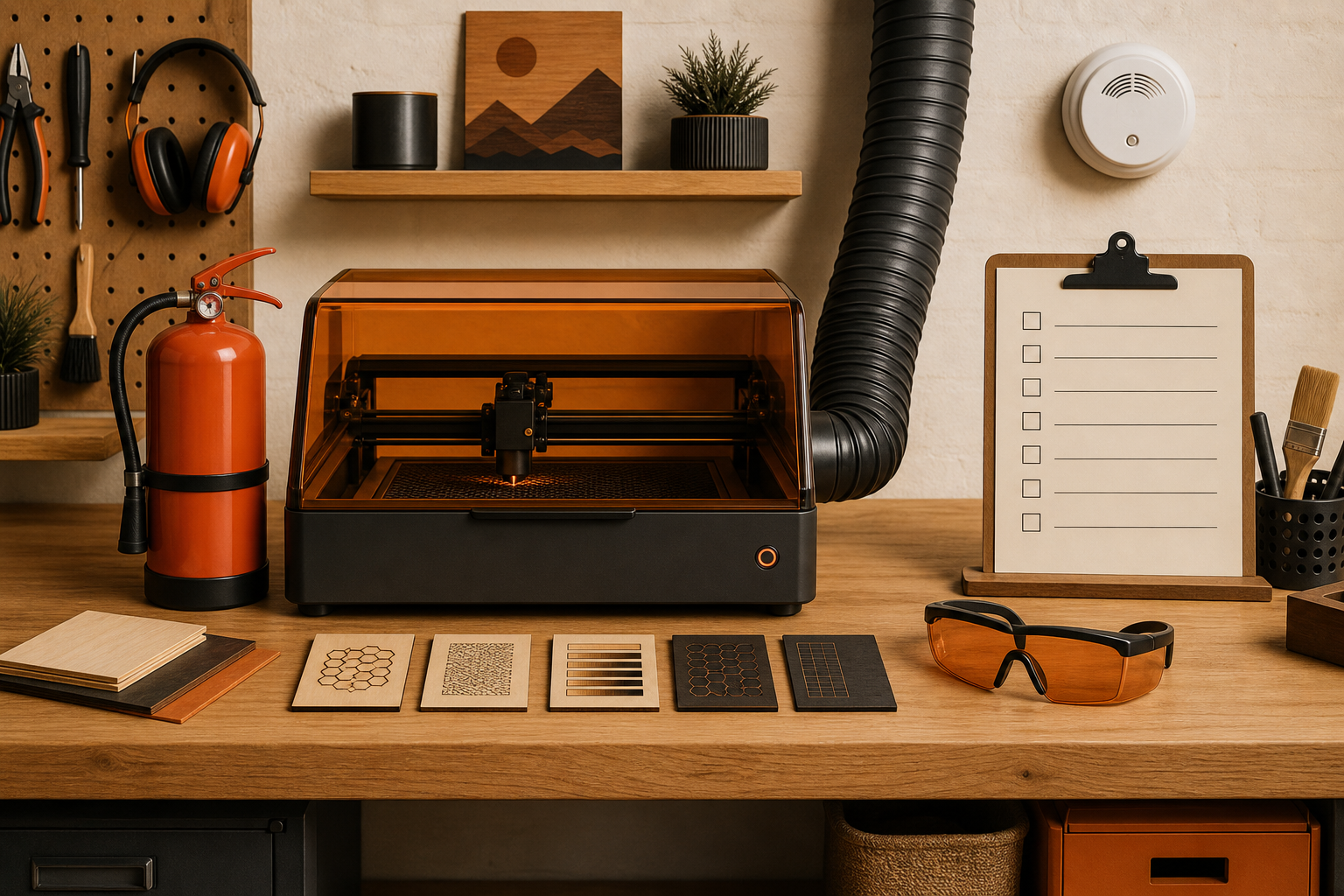 Professional illustration for Laser Engraver Safety Checklist